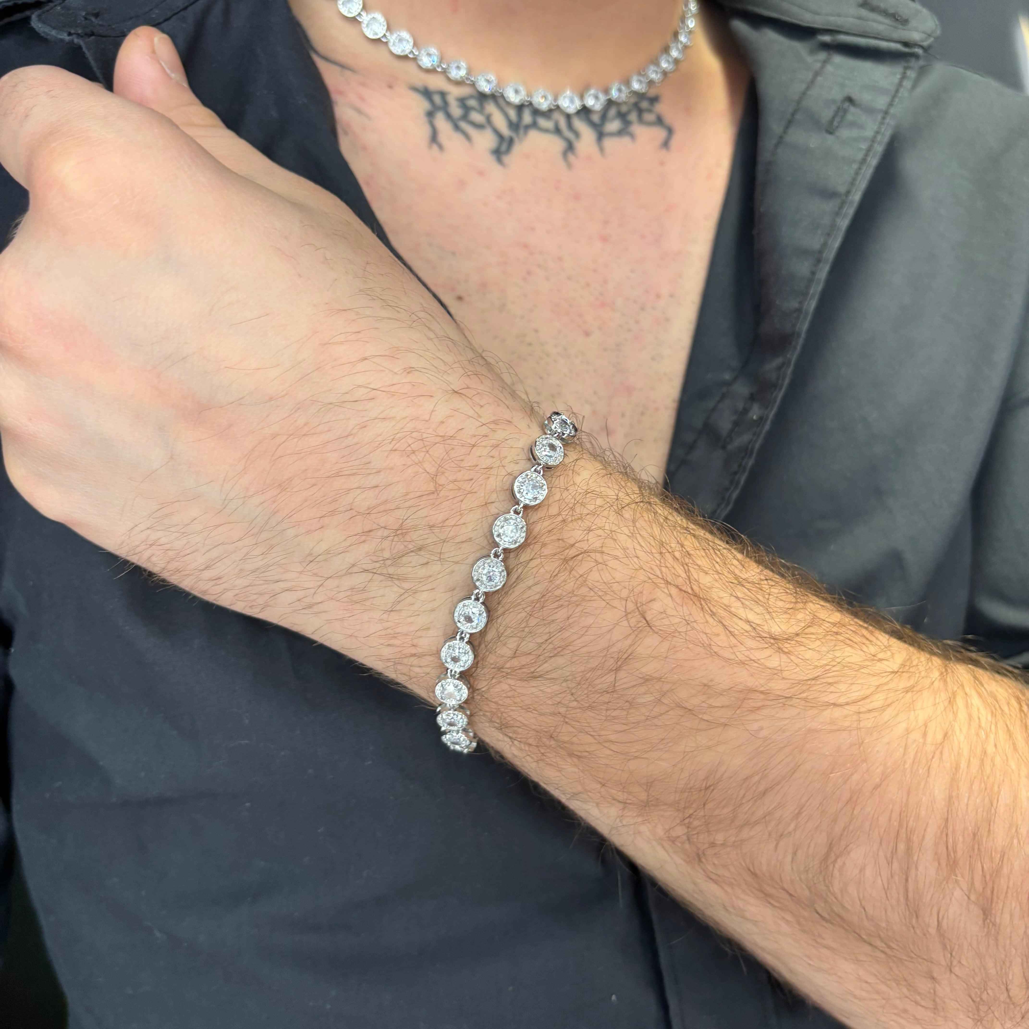 Bracciale Cristal Inox Argento - Image 3