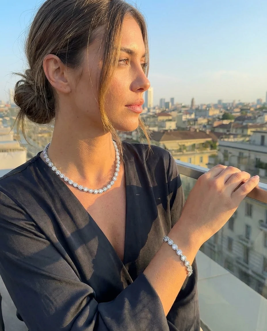 Bracciale Cristal Inox Argento - Image 5