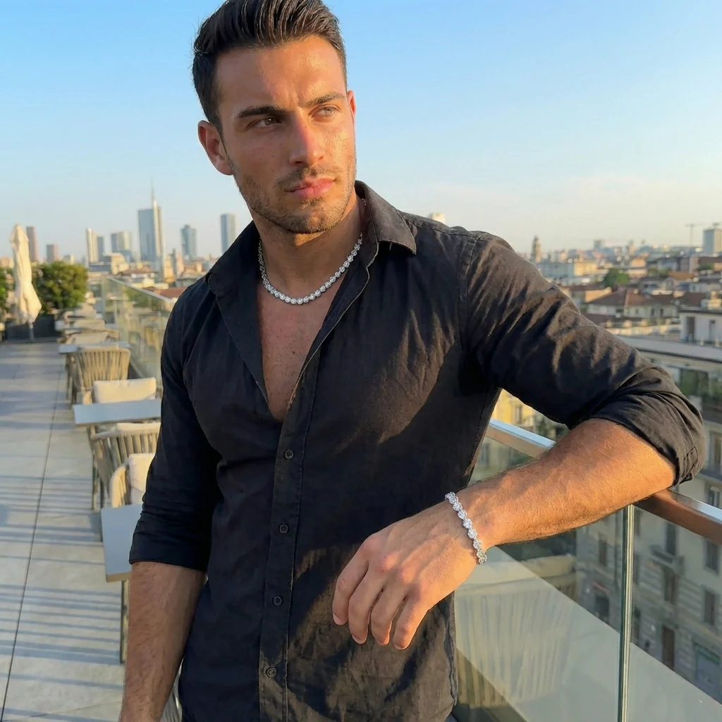 Bracciale Cristal Inox Argento - Image 8