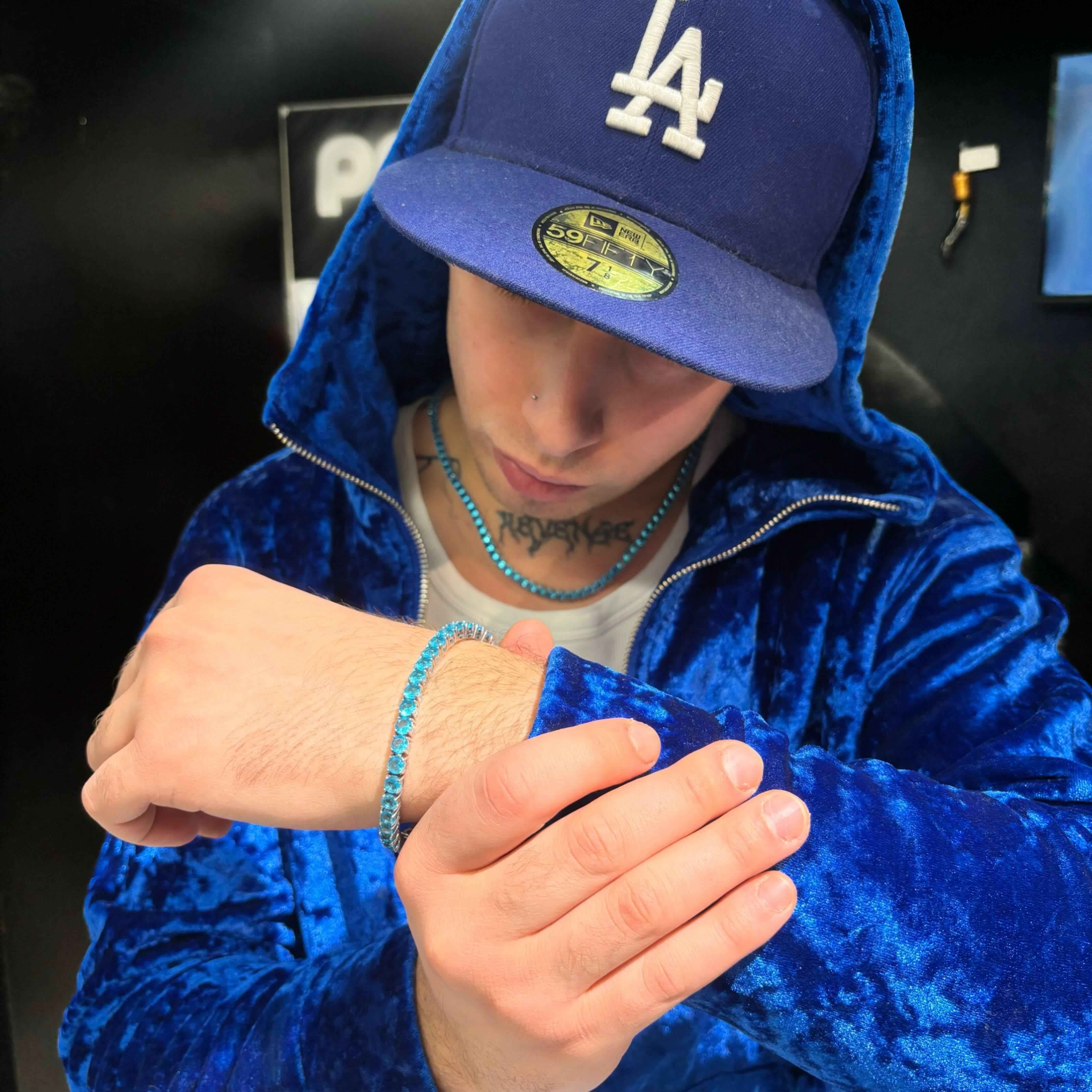 Bracciale Tennis Azzurro - Image 9