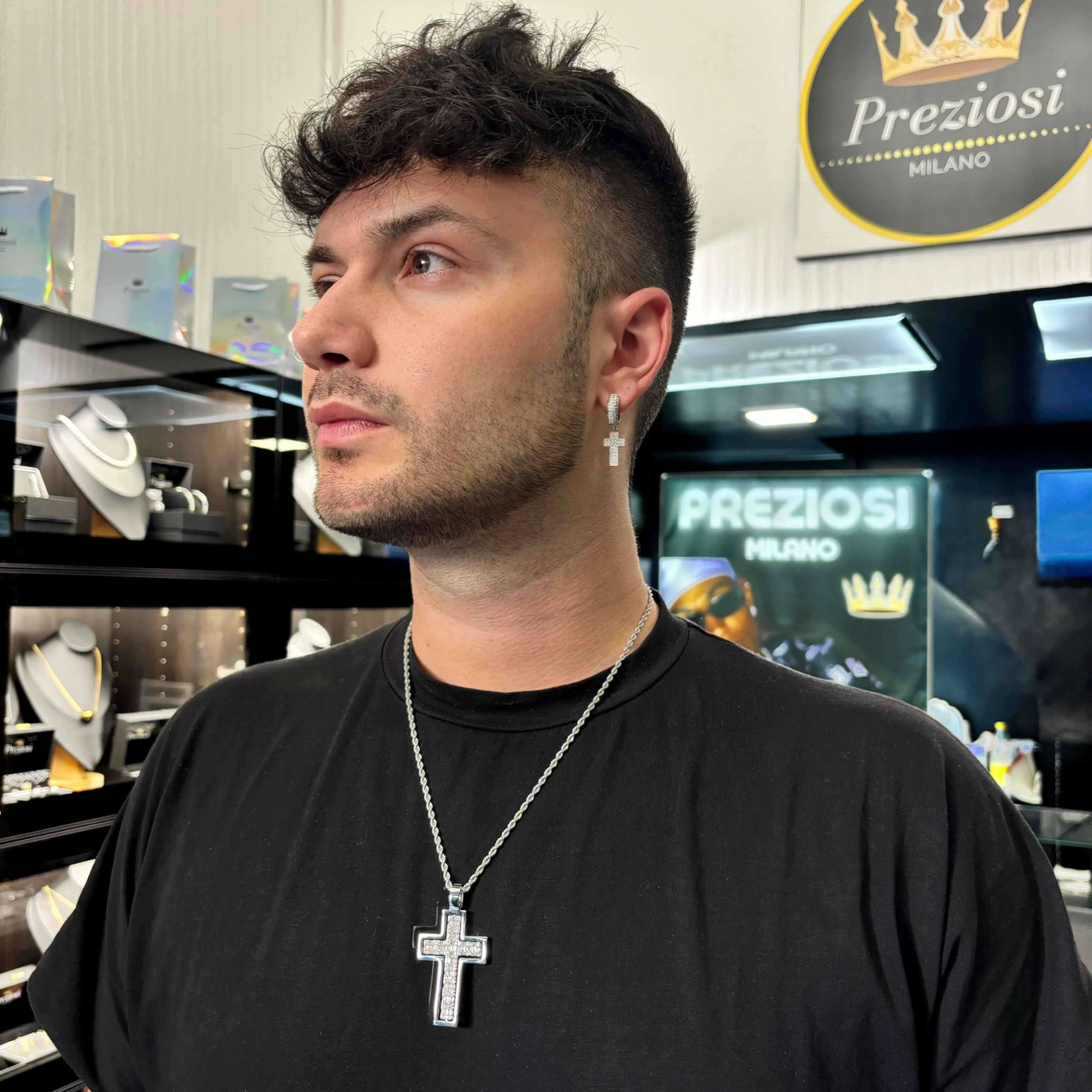 Ciondolo Croce Cristal Giro - Image 7