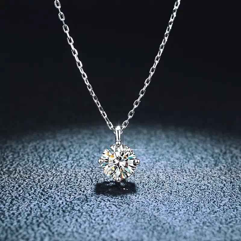 Collana Punto Luce Moissanite VVS1 Argento 925 - Image 8