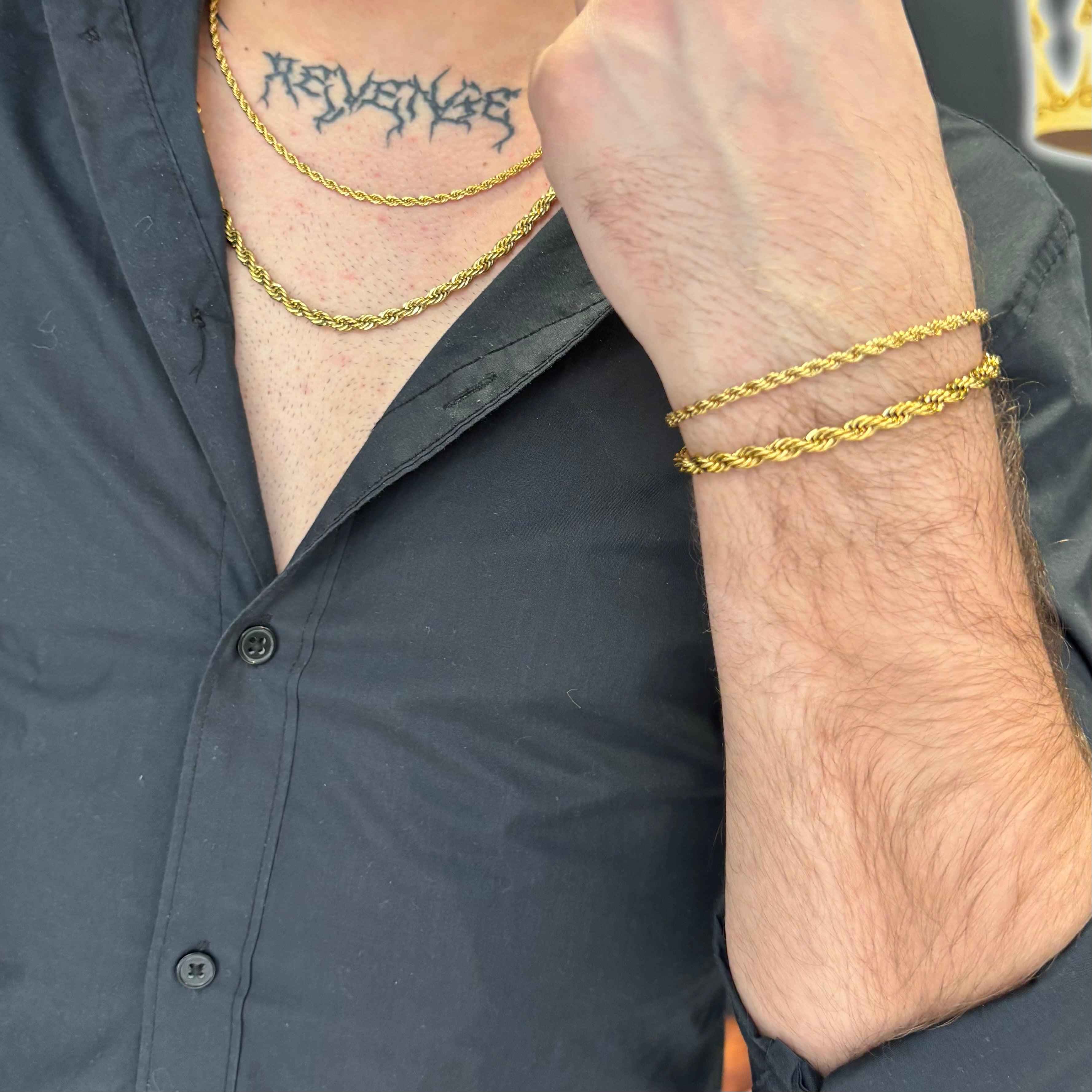 Collana Treccia Oro - Image 14