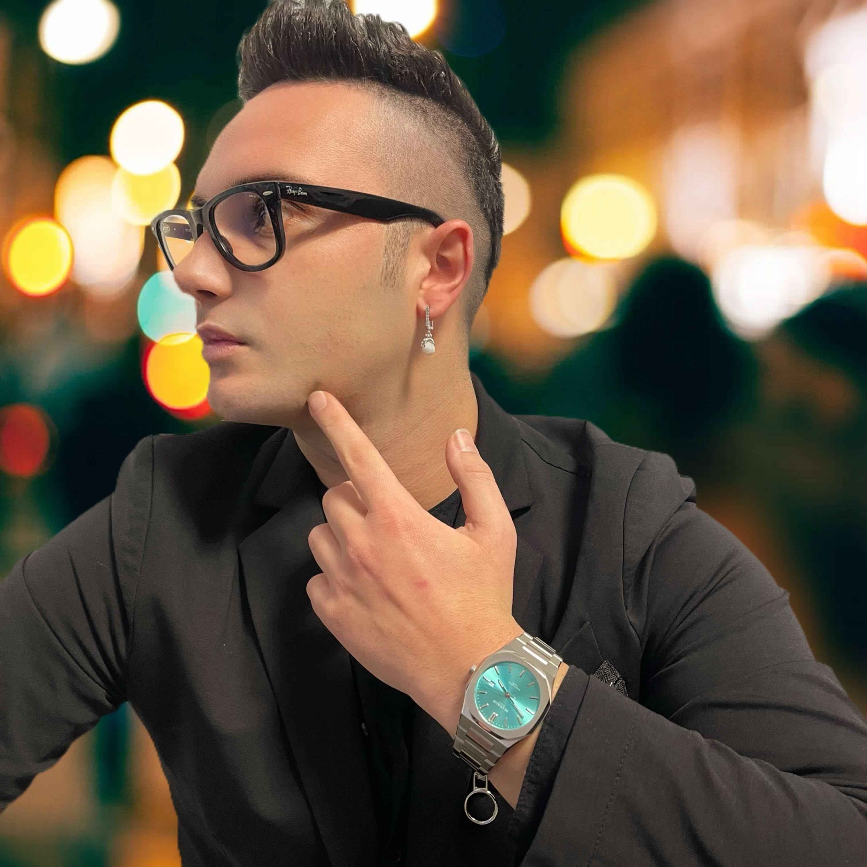 De Angelis Ocean Silver Azzurro Tiffany Sunray - Image 10