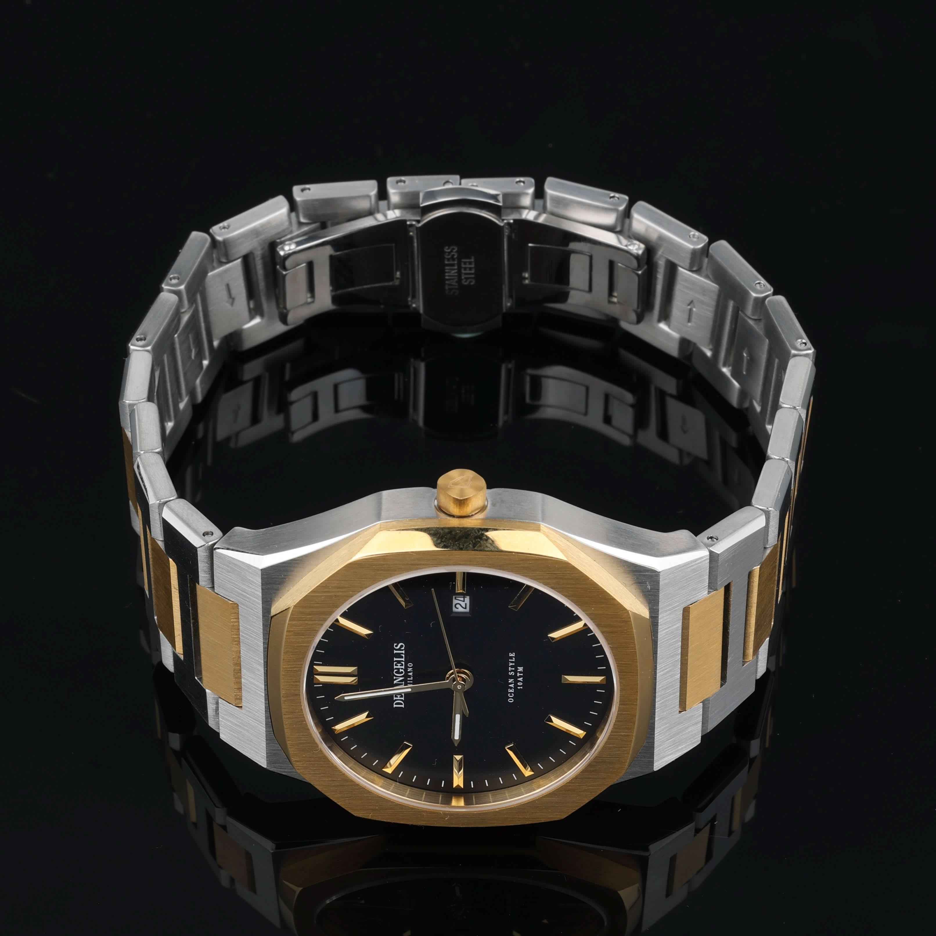 De Angelis Ocean Silver/Gold Nero Sunray - Image 3