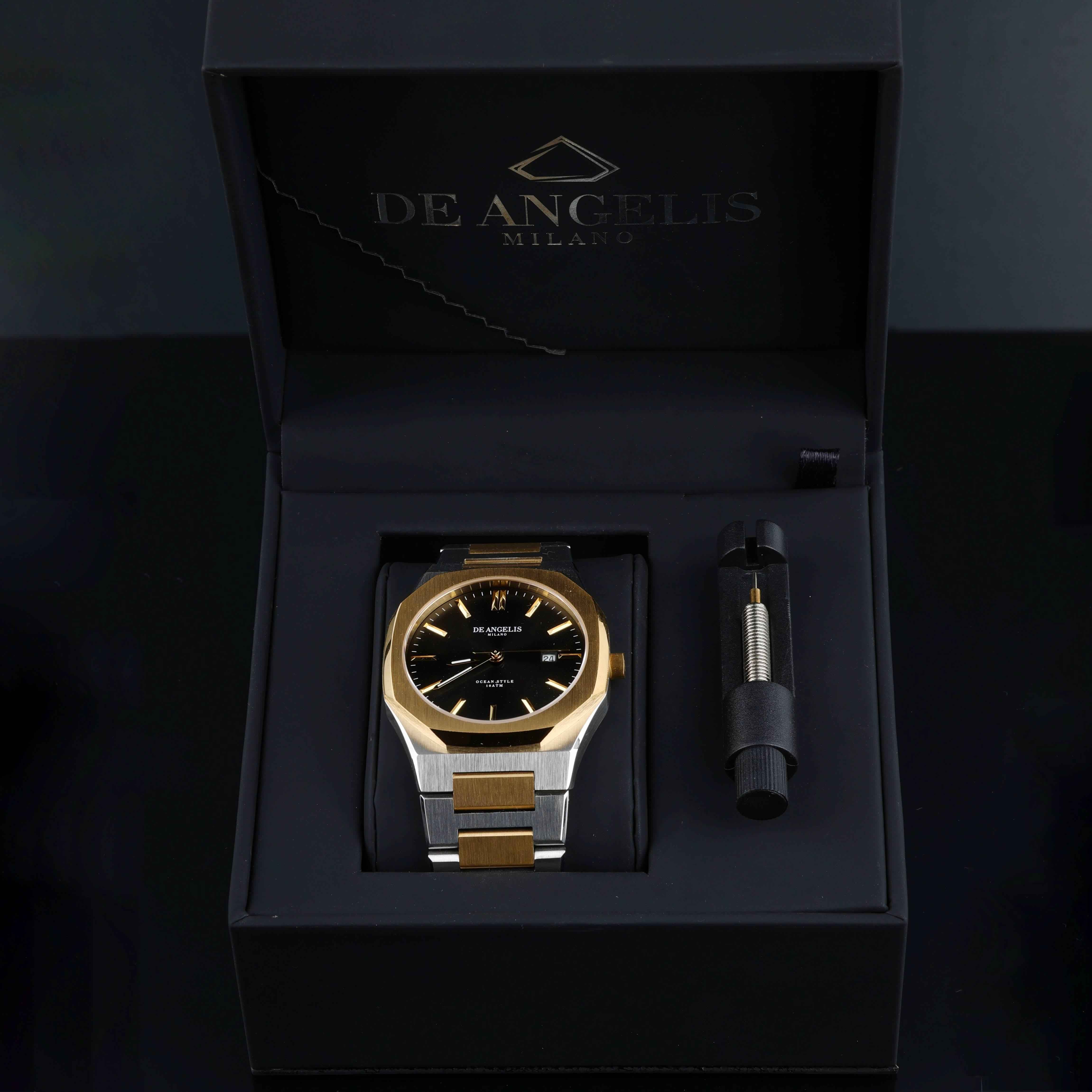 De Angelis Ocean Silver/Gold Nero Sunray - Image 7