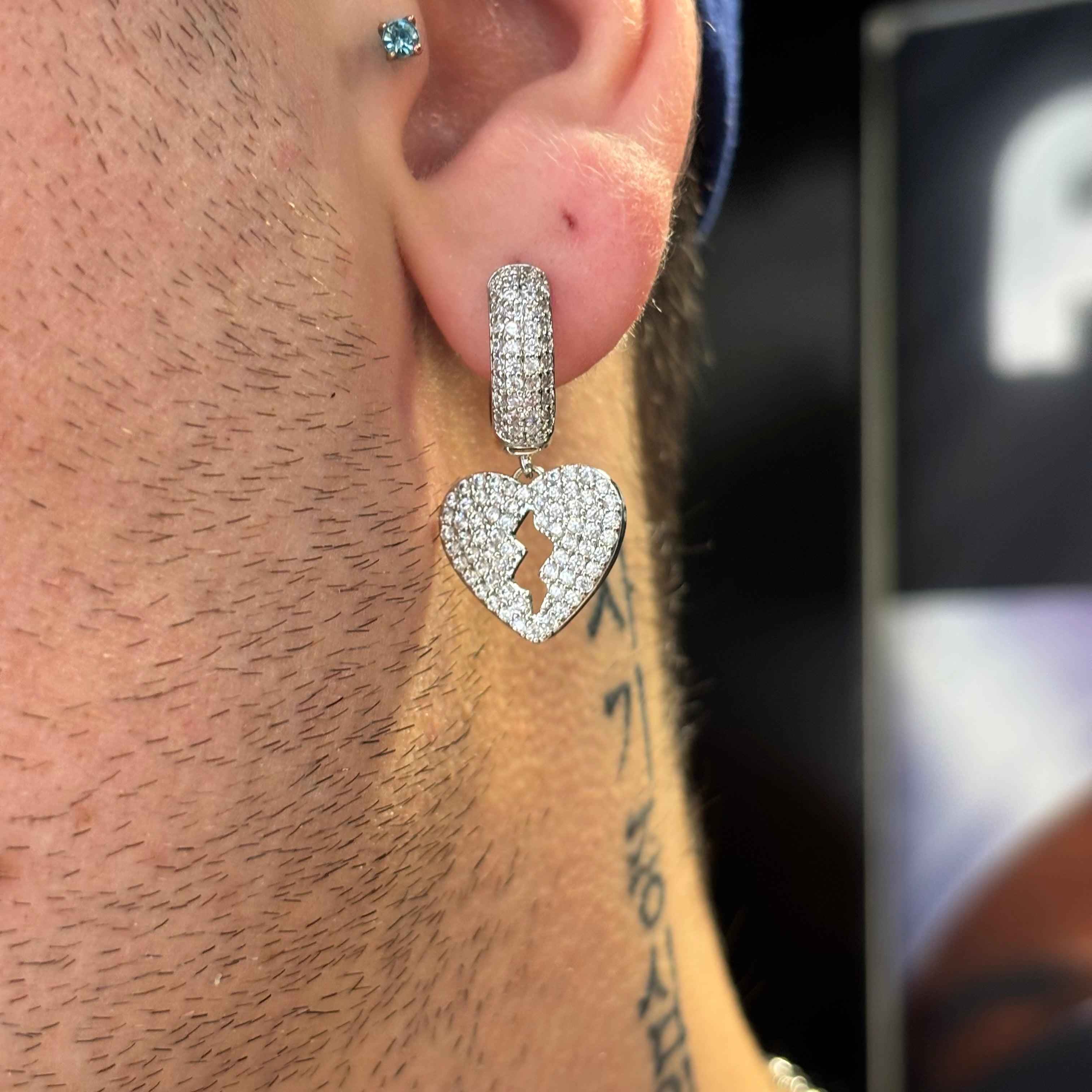 Orecchini Cuore Spezzato Luxury - Image 7