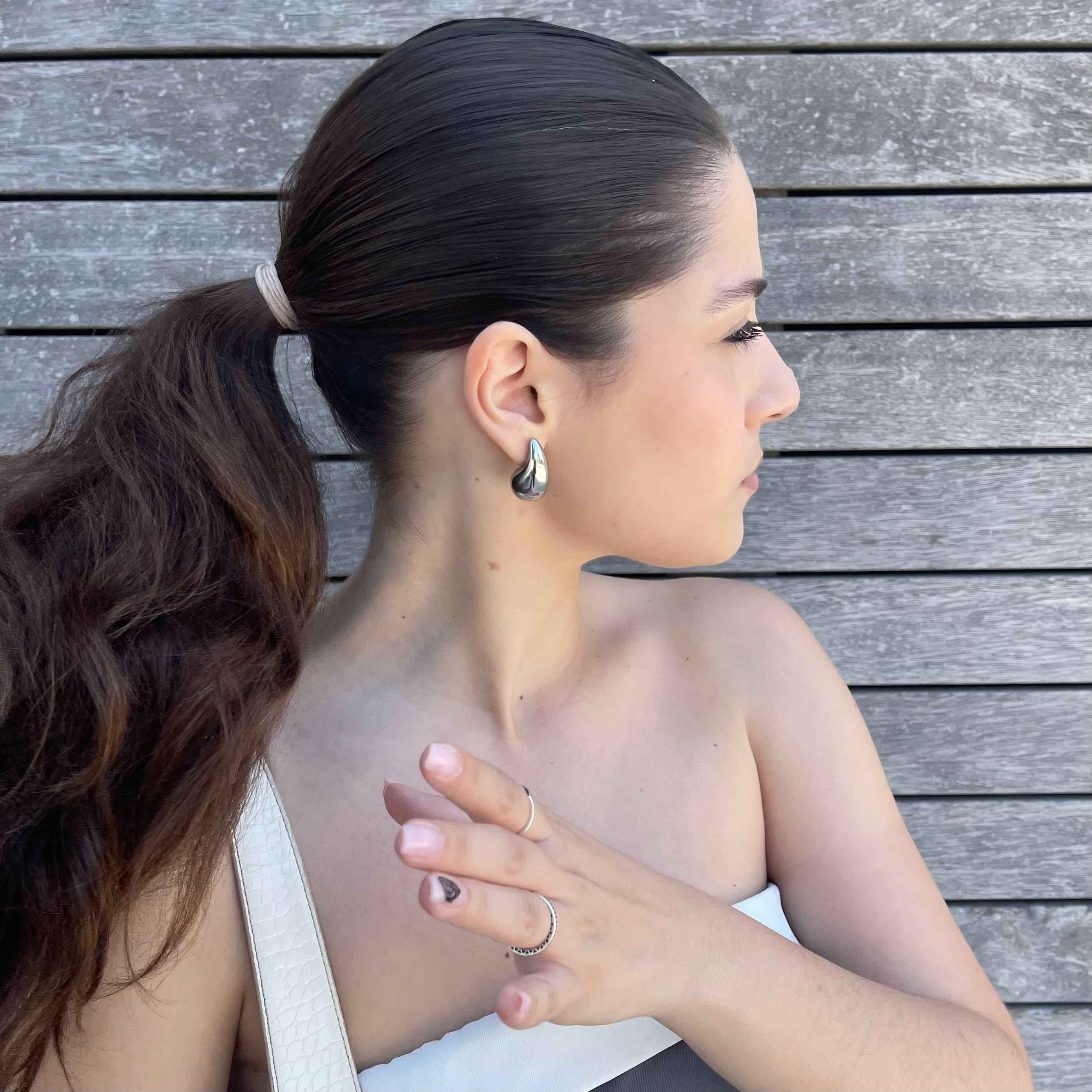 Orecchini Goccia Argento - Image 3