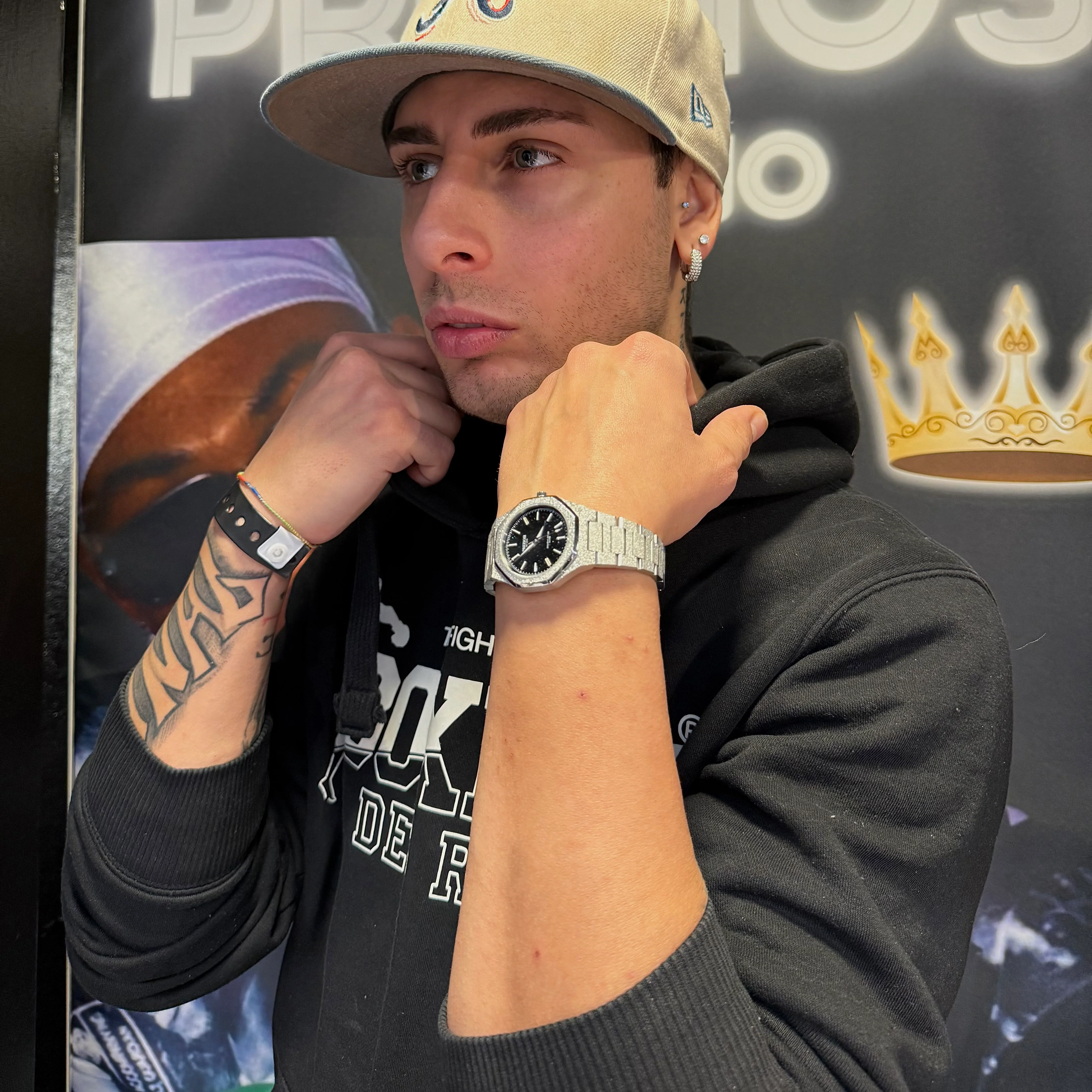 Preziosi Milano Eclipse Silver Black Stars 34mm - Image 10