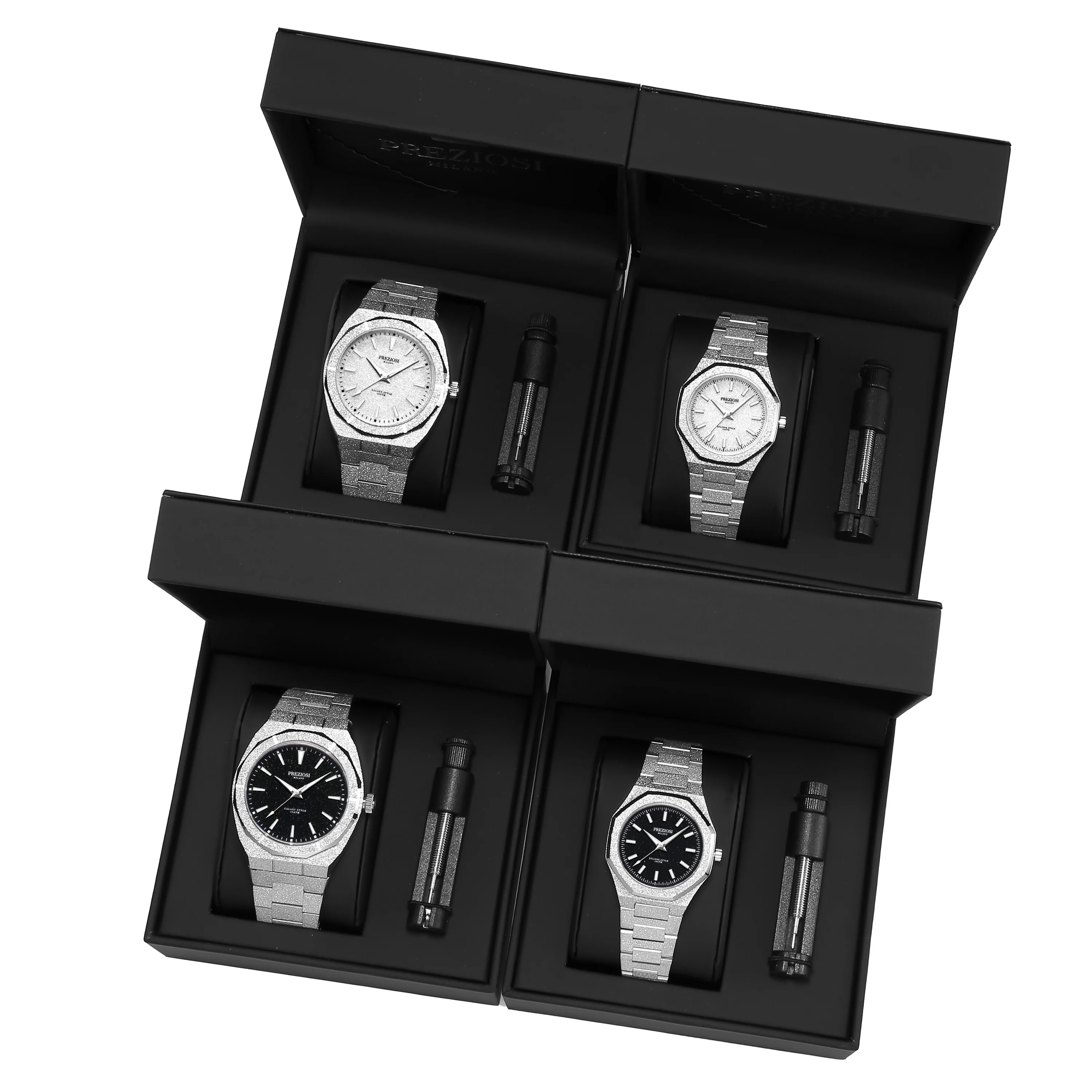 Preziosi Milano Galaxy Silver Black Stars 42mm - Image 12