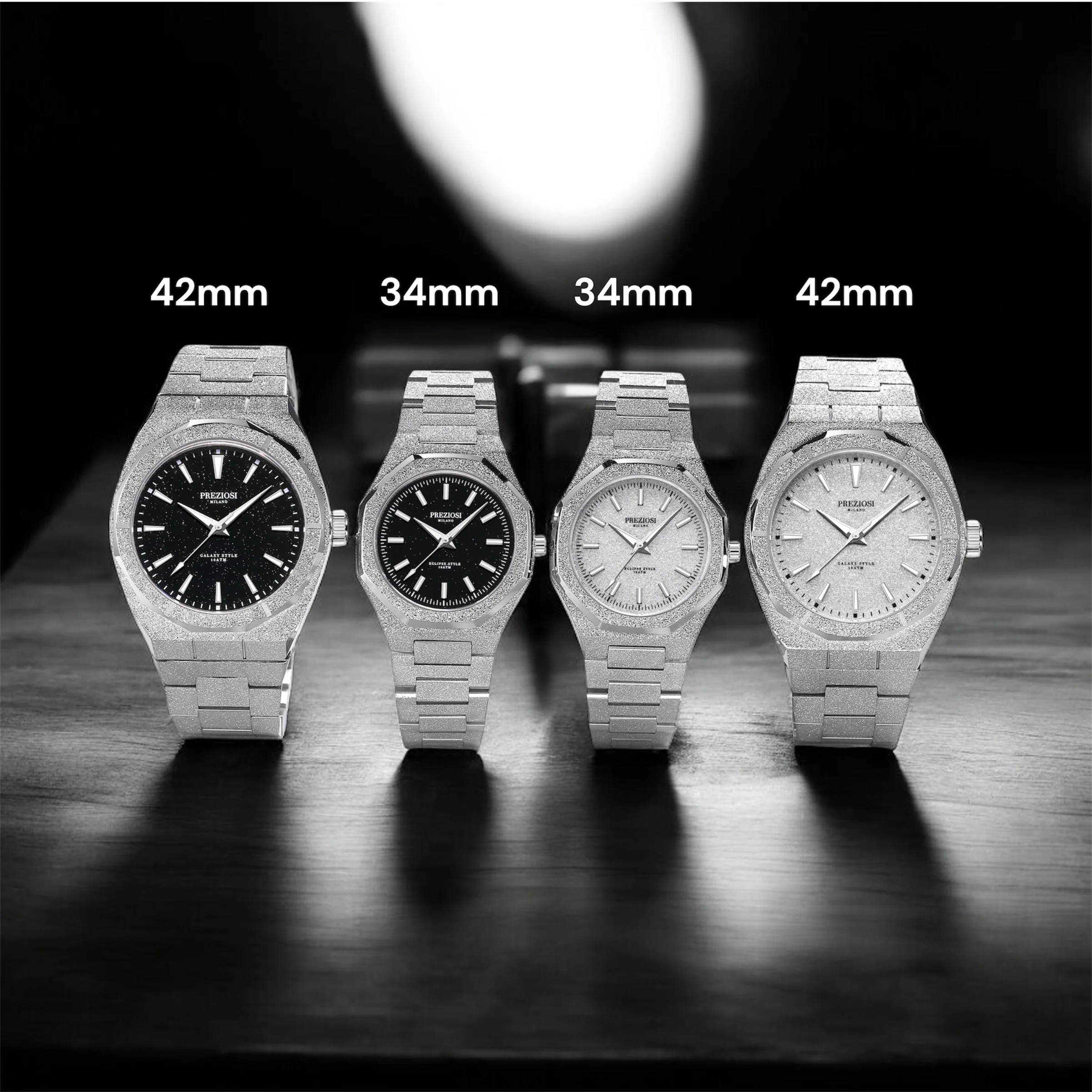 Preziosi Milano Galaxy Silver Black Stars 42mm - Image 13