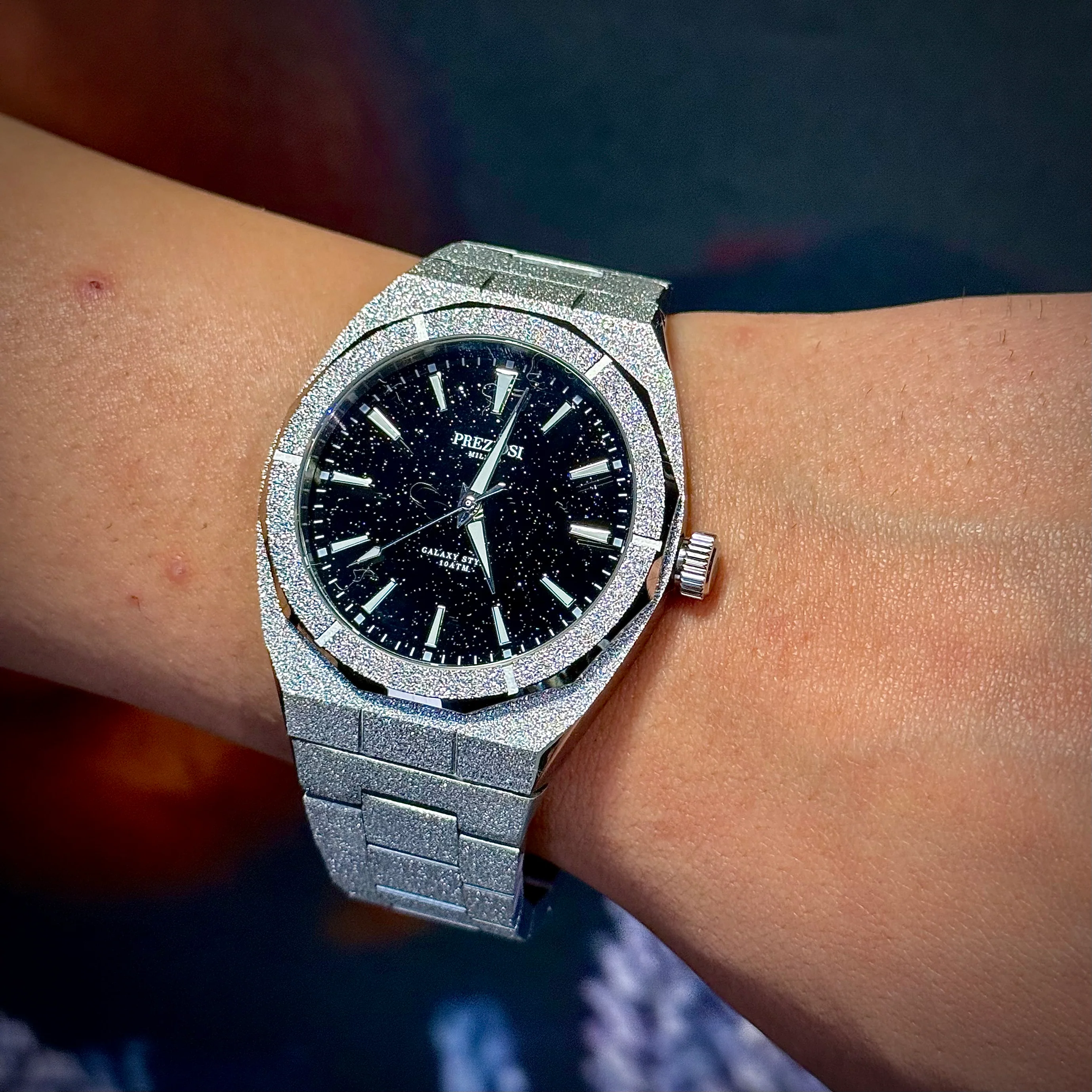 Preziosi Milano Galaxy Silver Black Stars 42mm - Image 5