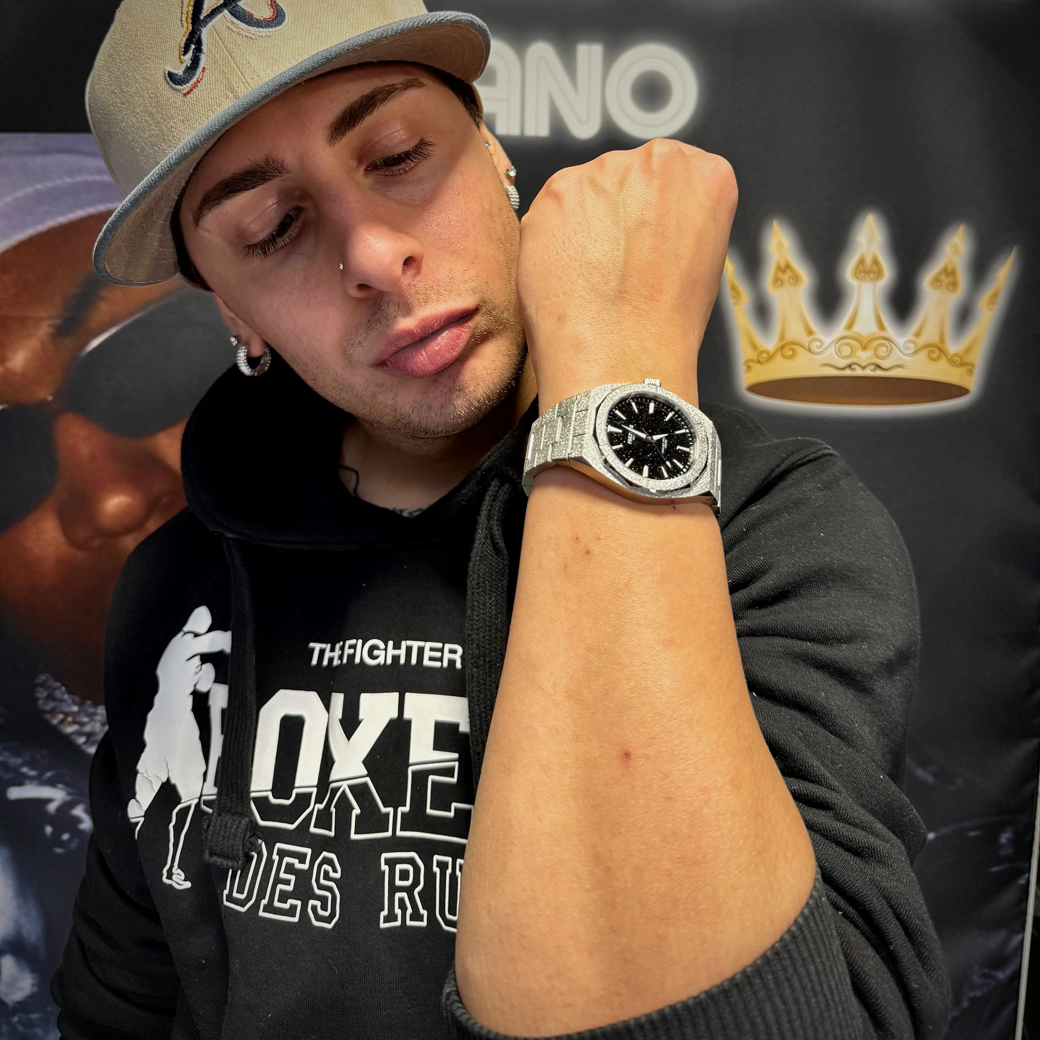 Preziosi Milano Galaxy Silver Black Stars 42mm - Image 8